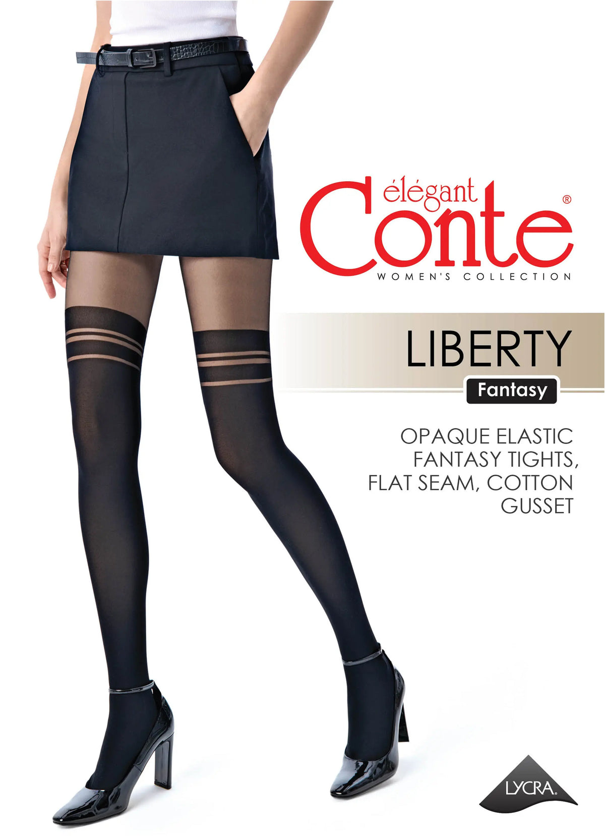 Fantasy Tights Conte Liberty - Imitation Overknees