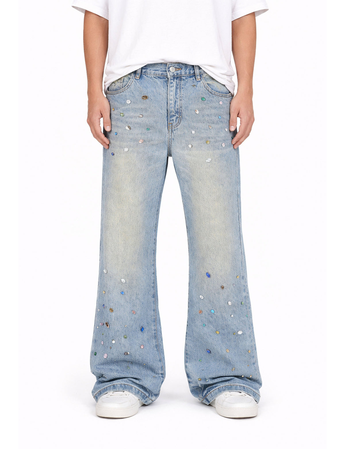 AZUL COLORED GEMSTONE DENIM