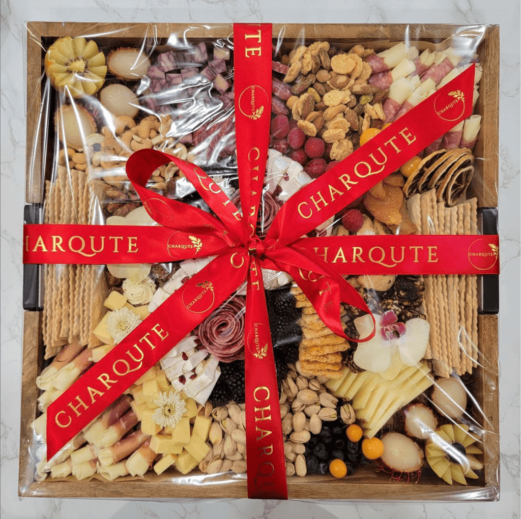 Large Square Lazy Susan Charcuterie Board