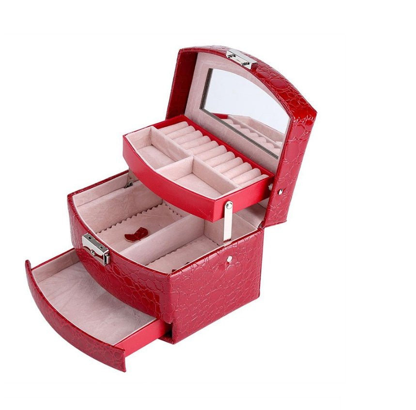 Luxury Jewelry Box – 3 Layers Tangle Free Jewelry Organizer & Elegant Designer Jewelry Chest