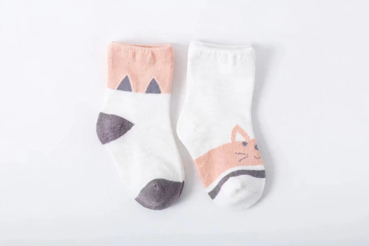 Organic Cotton Kids’ Socks | Fun Cat Socks for Toddlers & Little Kids