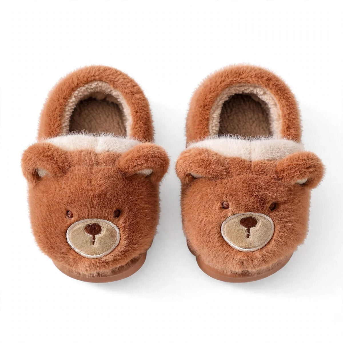Pre-Order Kids’ Fuzzy Slippers | Bear & Bunny Animal House Shoes