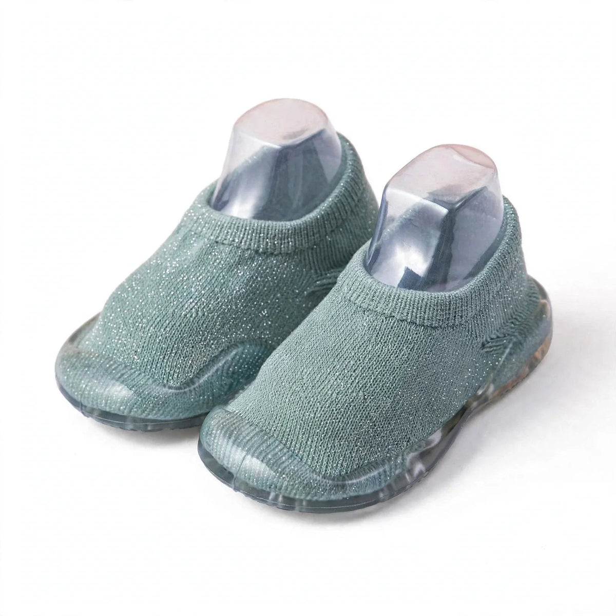 Organic Cotton Barefoot Sock Shoes for Babies & Toddlers – Clear Sole