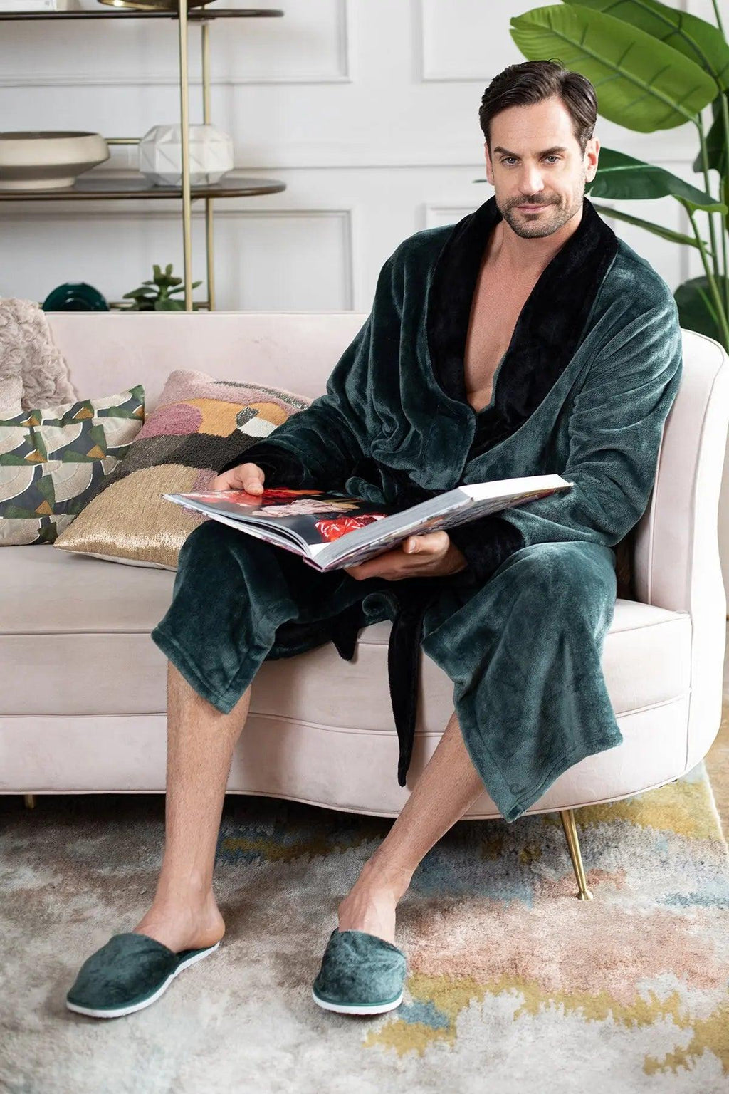 Cozy Men's Plush Robes – Built for Comfort, Designed to Last with available Personalization Add-on