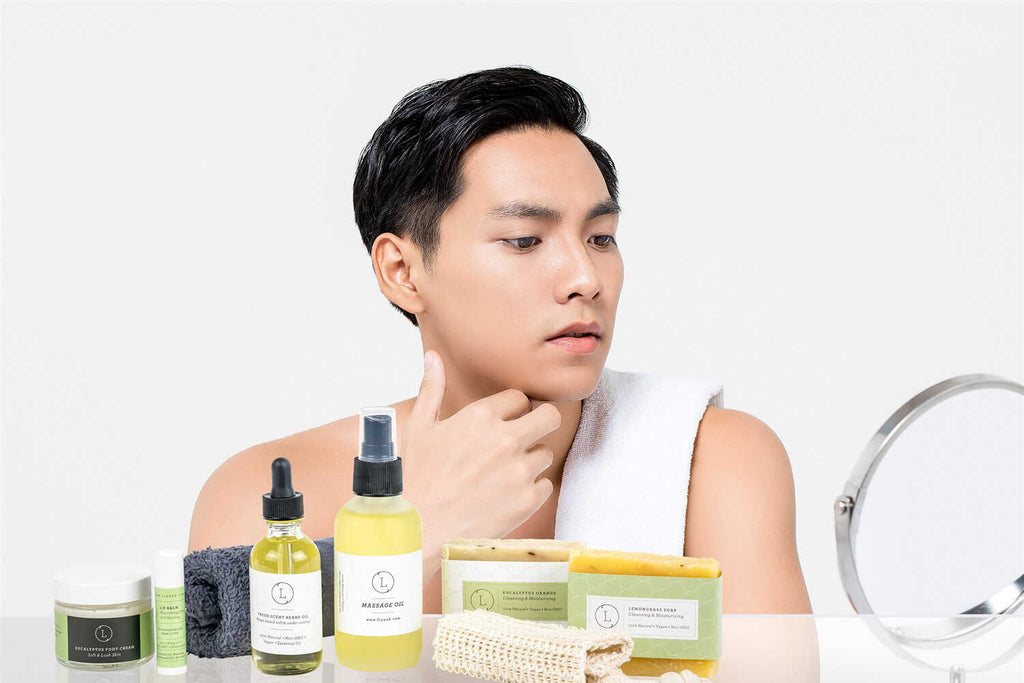 Father's Day Gift -Fresh earthy Natural skincare set, Men Grooming kit