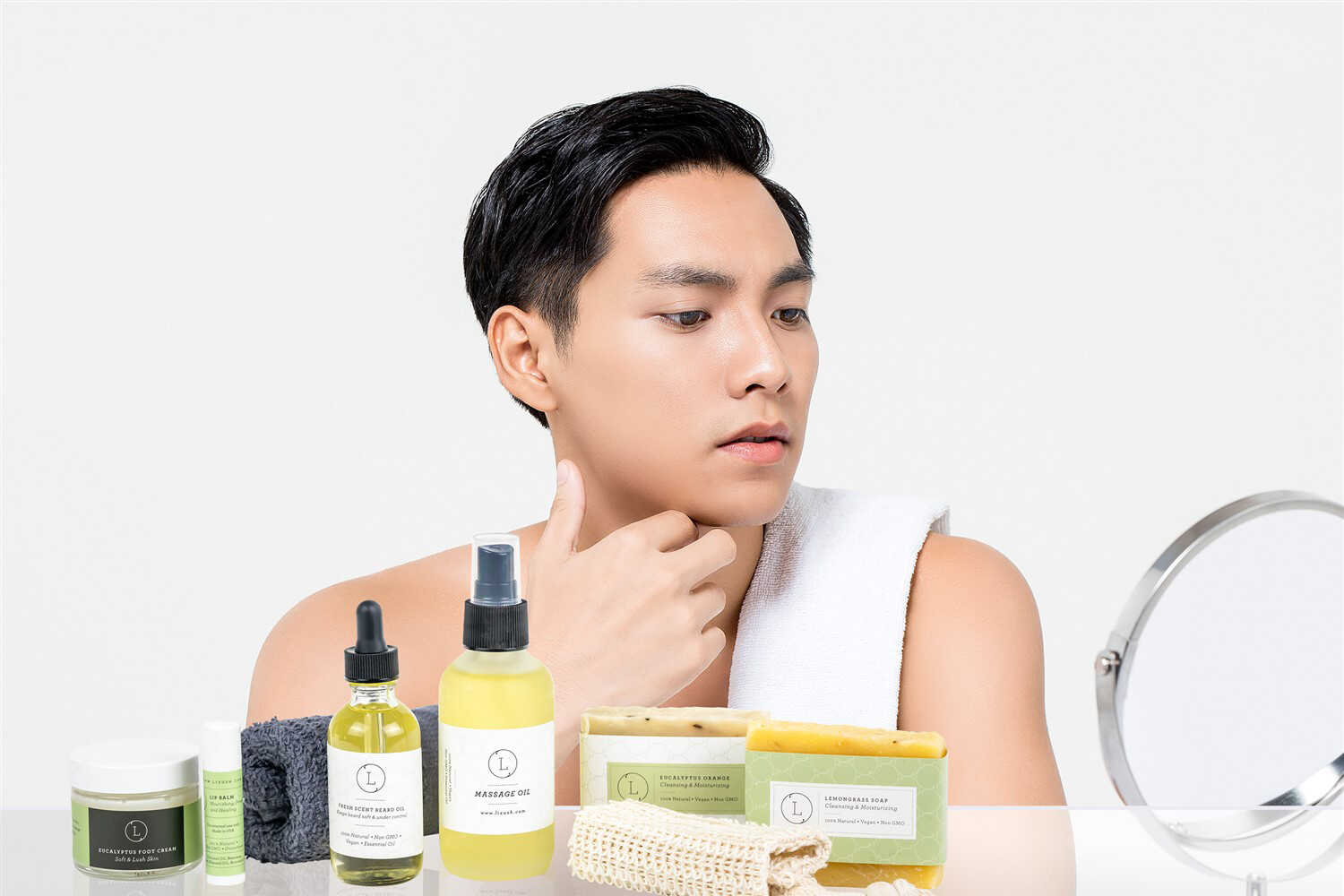 Father's Day Gift -Fresh earthy Natural skincare set, Men Grooming kit