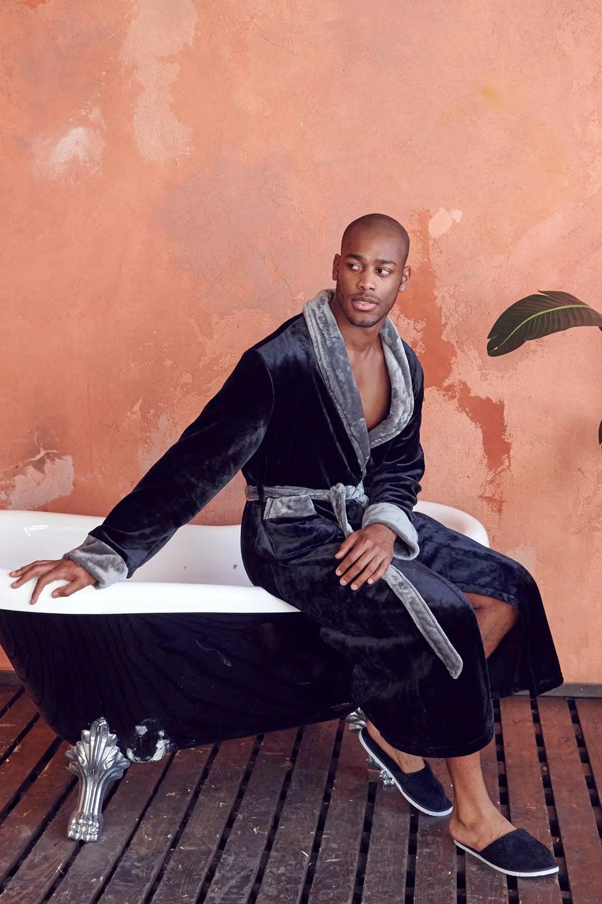 Cozy Men's Plush Robes – Built for Comfort, Designed to Last with available Personalization Add-on