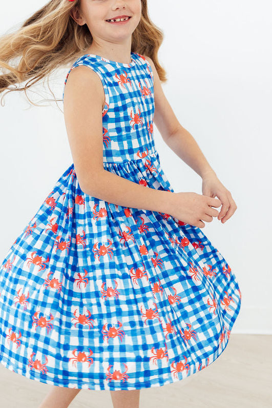 Crabby Cutie Tank Twirl Dress