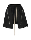 NOIR ZIP DRAWSTRING CARGO SHORTS