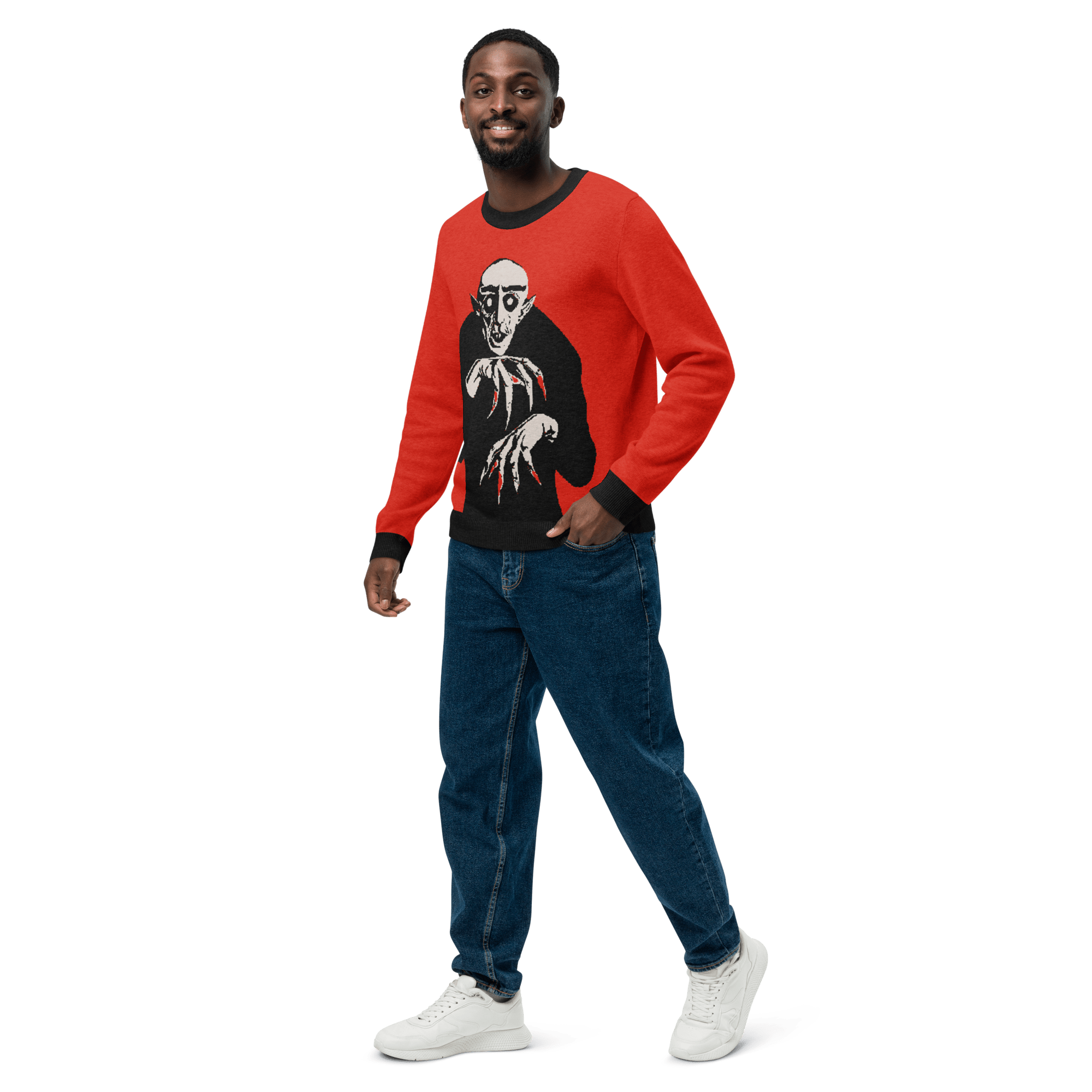 Nosferatu Nights Knit Crewneck Sweater