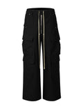 NYLON DRAWSTRING CARGO PANTS