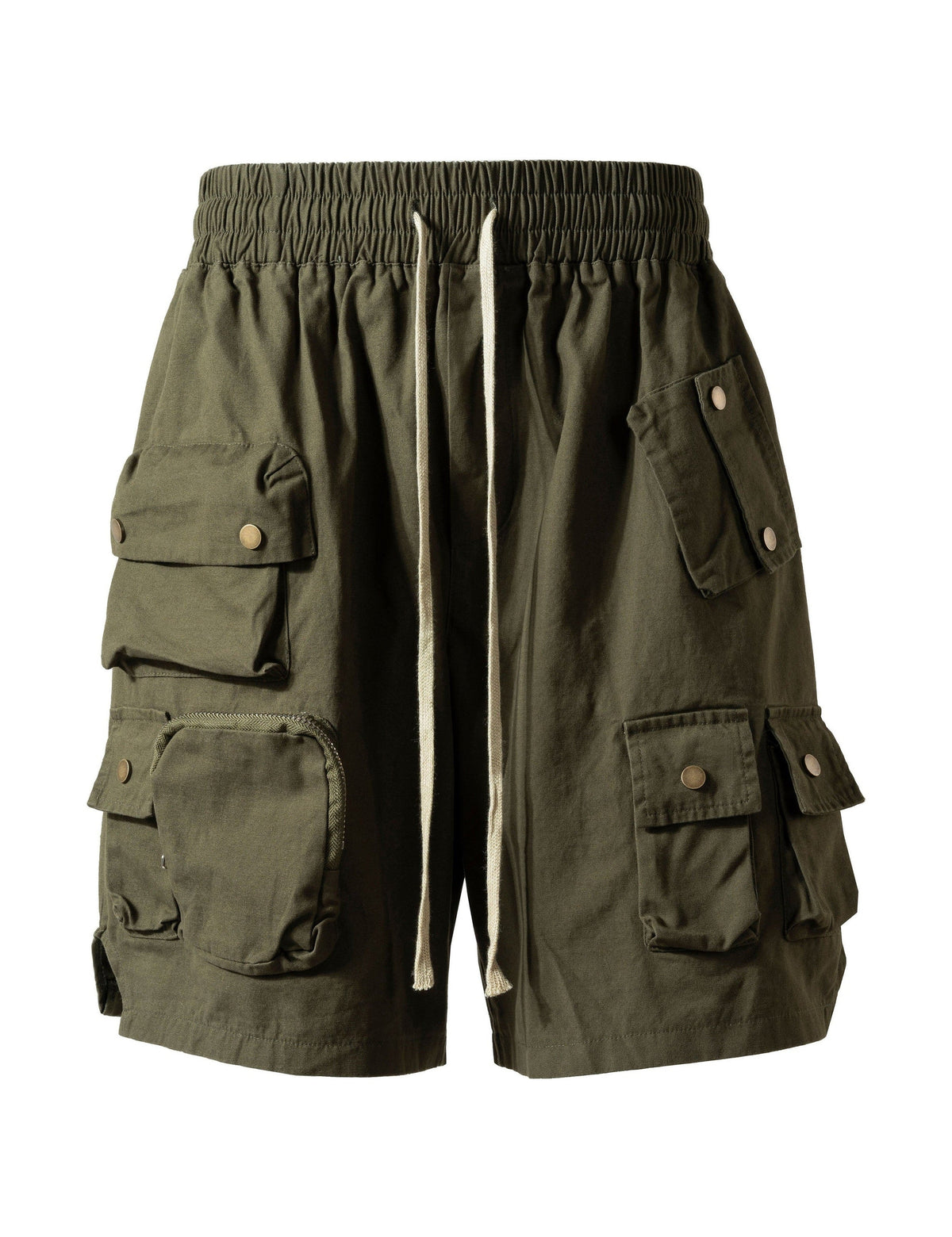OLIVE MULTI CARGO SHORTS