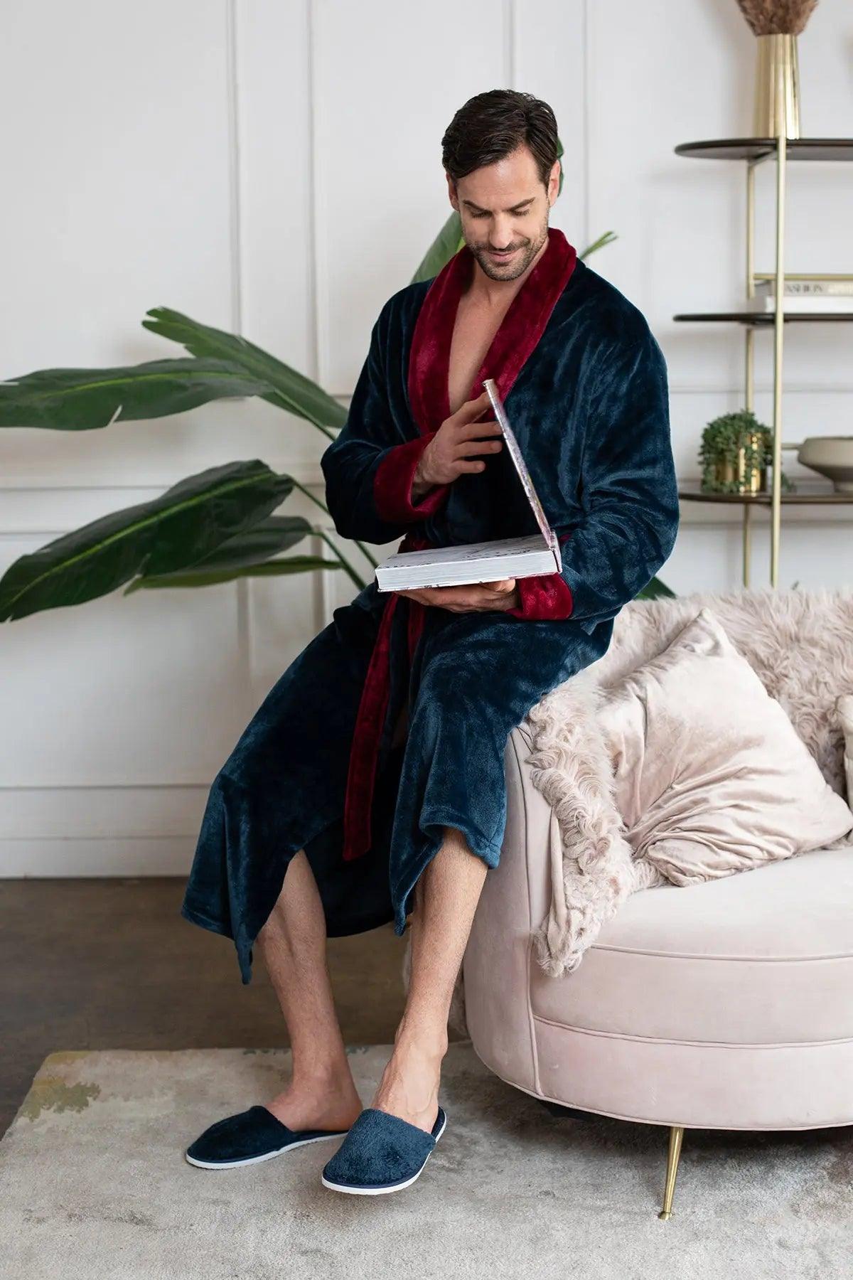 Cozy Men's Plush Robes – Built for Comfort, Designed to Last with available Personalization Add-on