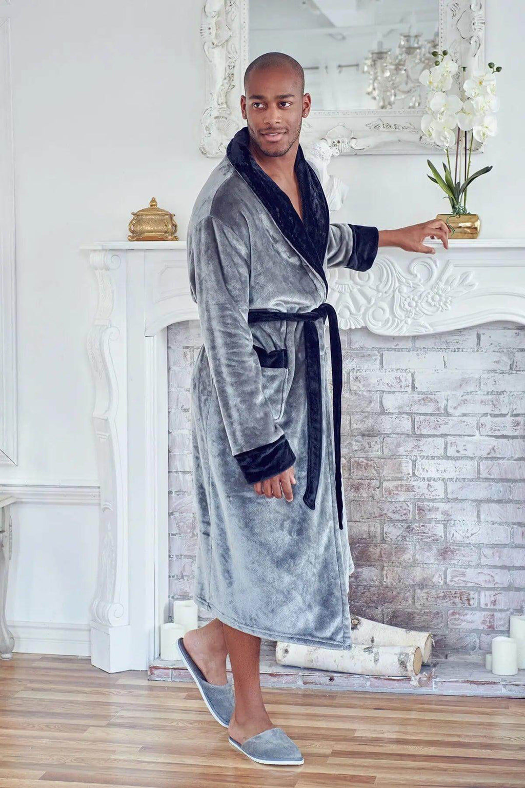 Cozy Men's Plush Robes – Built for Comfort, Designed to Last with available Personalization Add-on