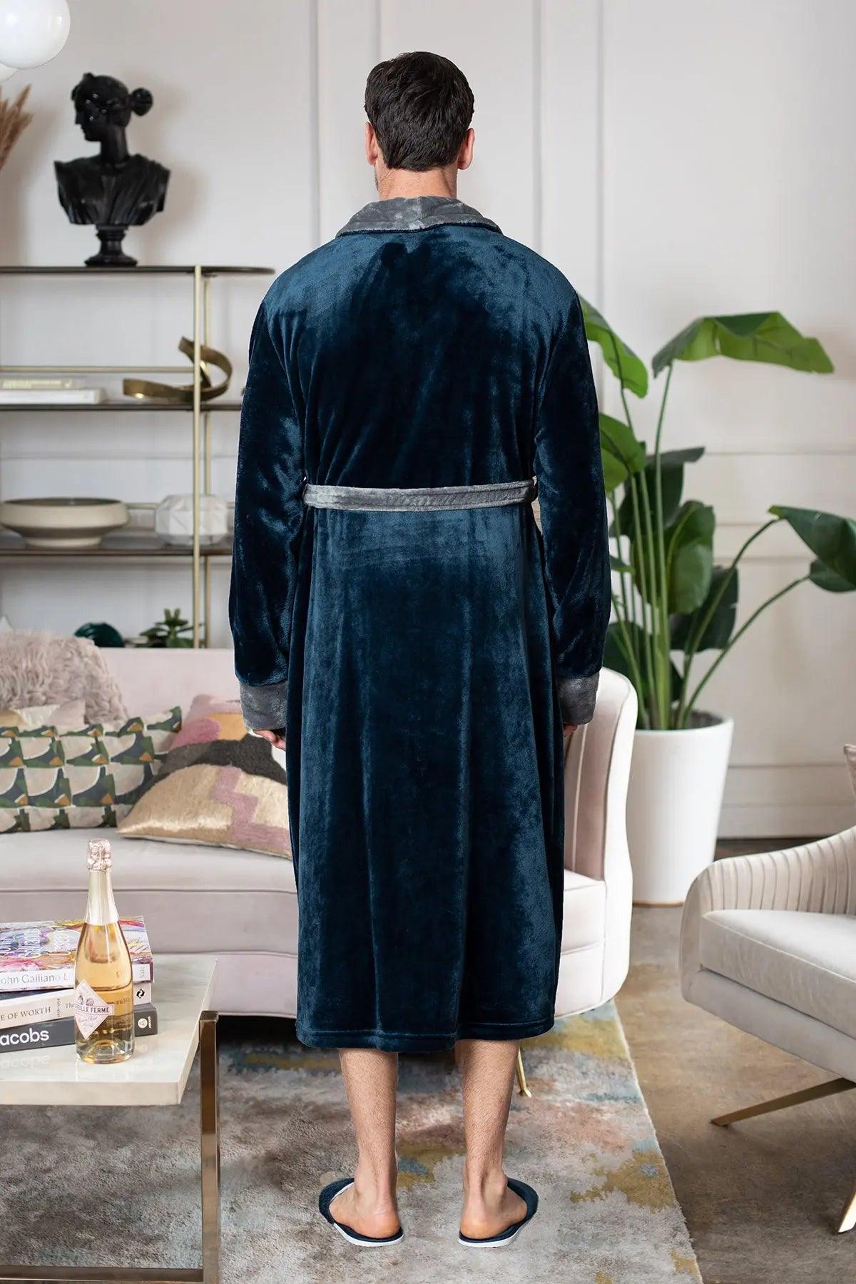 Cozy Men's Plush Robes – Built for Comfort, Designed to Last with available Personalization Add-on