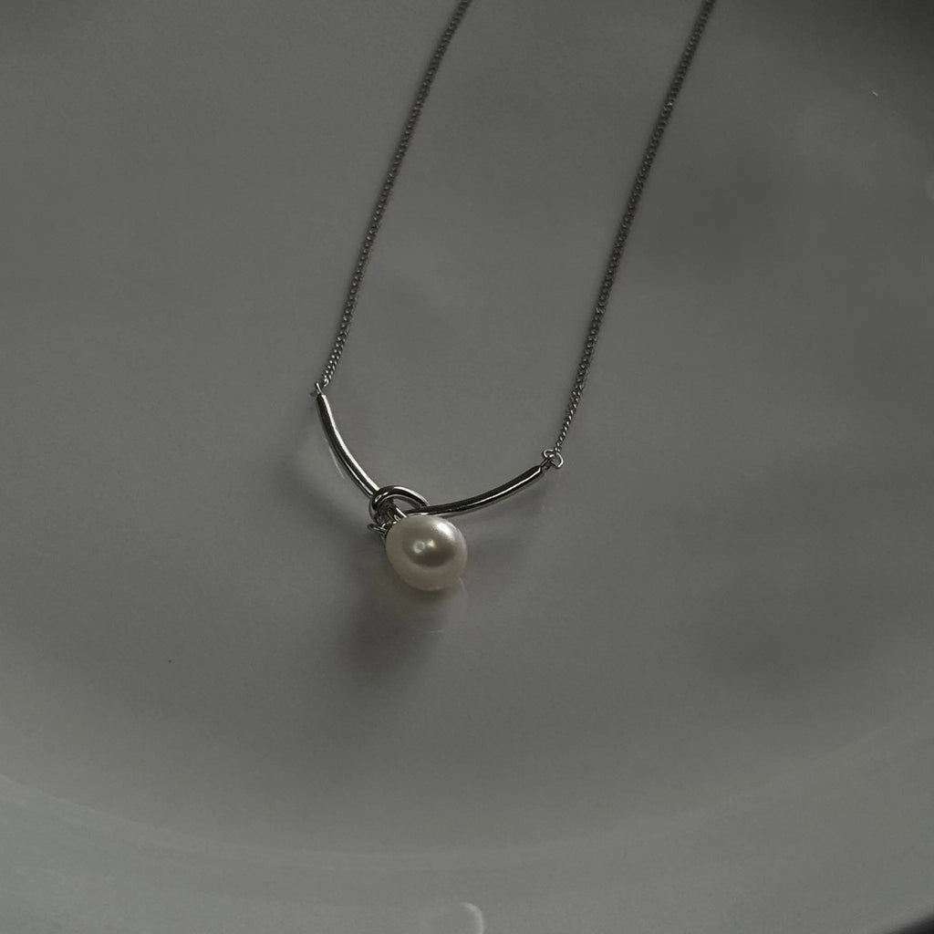 S925 Knot Pearl Pendant Necklace – Elegant S925 Knot Necklace & Pearl Pendant | Women's | Amtikiss Casuals