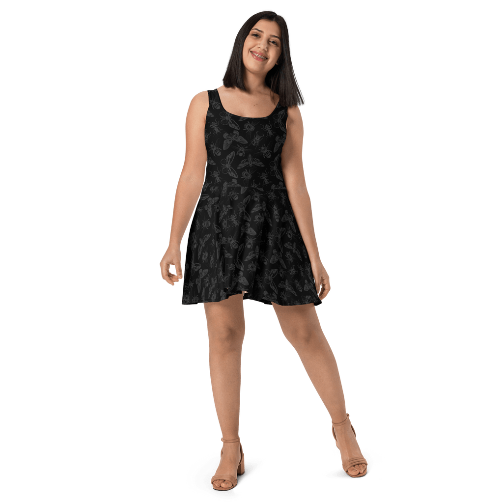 Shadow Swarm Skater Dress