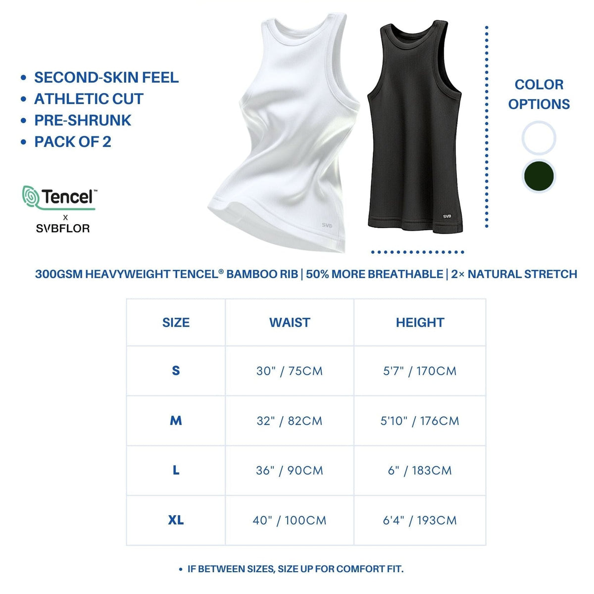 CLASSIC FITTED TANK - Ultra-Soft Tencel™