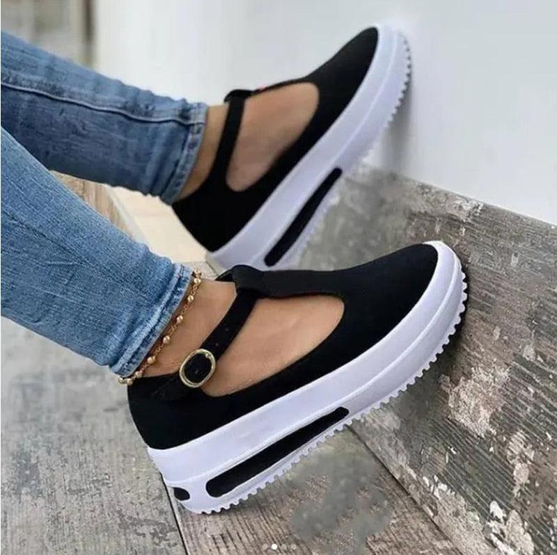 Summer Women's Sandals Vintage Strap Straw Thick Bottom Rubber Sole Platform