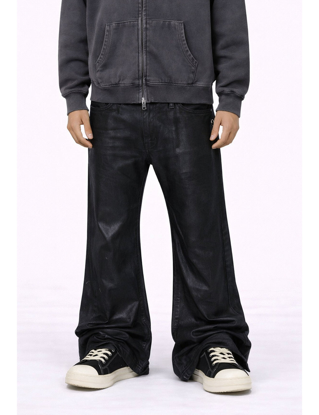 WIDEBOY WAXED FLARE DENIM