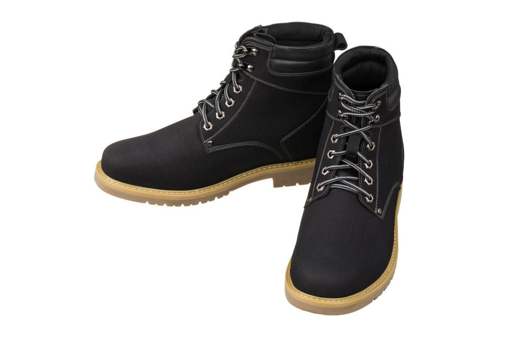 Men's Nubuck Black Work Style Boot K8820