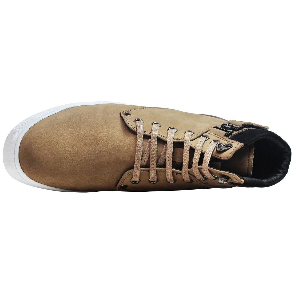 CALTO - T53121 - 2.6 Inches Taller (Nubuck Tan) - High top sneak-boot
