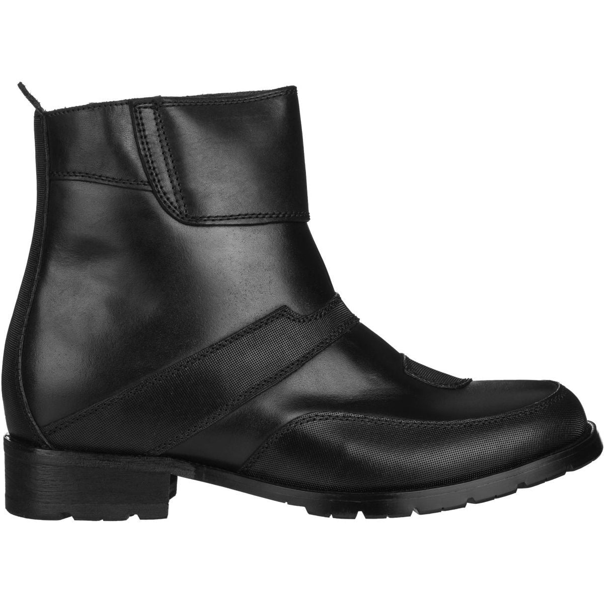Men's Black Elevator Motorcycle Boots G6251