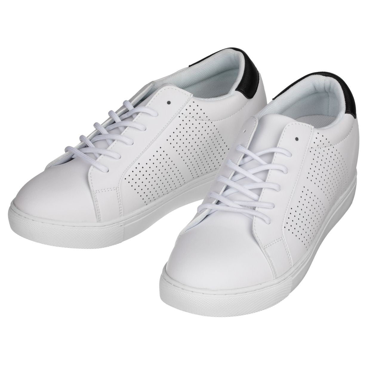 Men's White Elevator Sneakers H0833