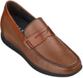 CALTO Lightweight Brown Penny Loafers - 2.4 Inches - S1092