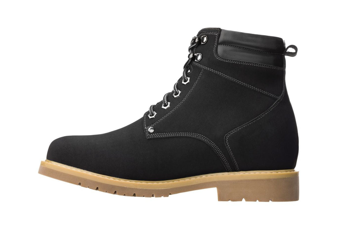 Men's Nubuck Black Work Style Boot K8820
