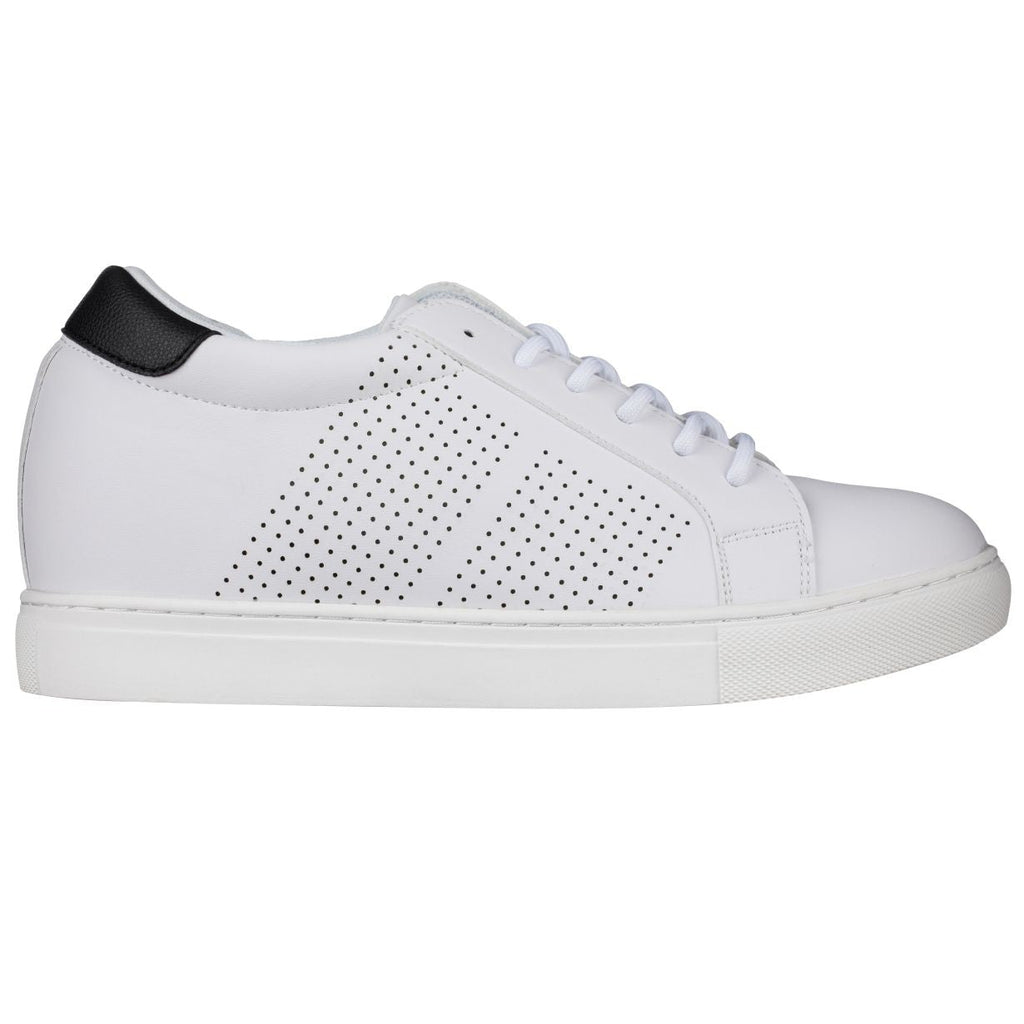Men's White Elevator Sneakers H0833