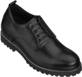 Men's Black Leather Elevator Work Shoes S9118