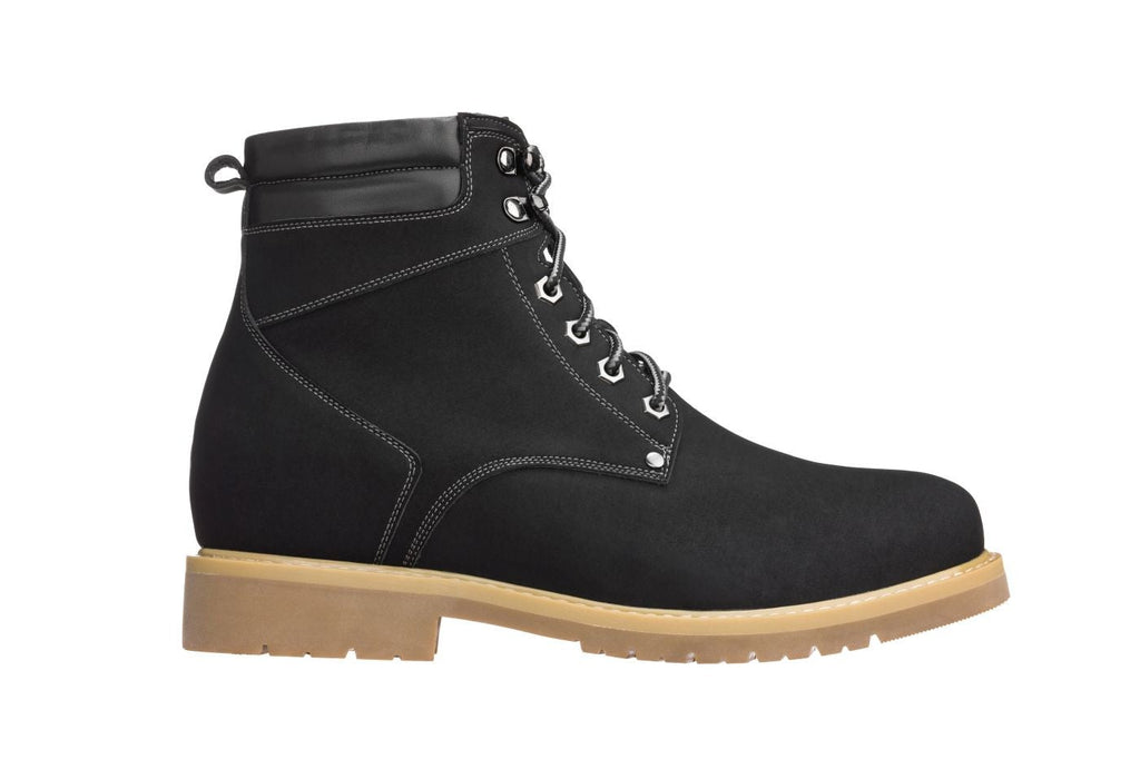 Men's Nubuck Black Work Style Boot K8820