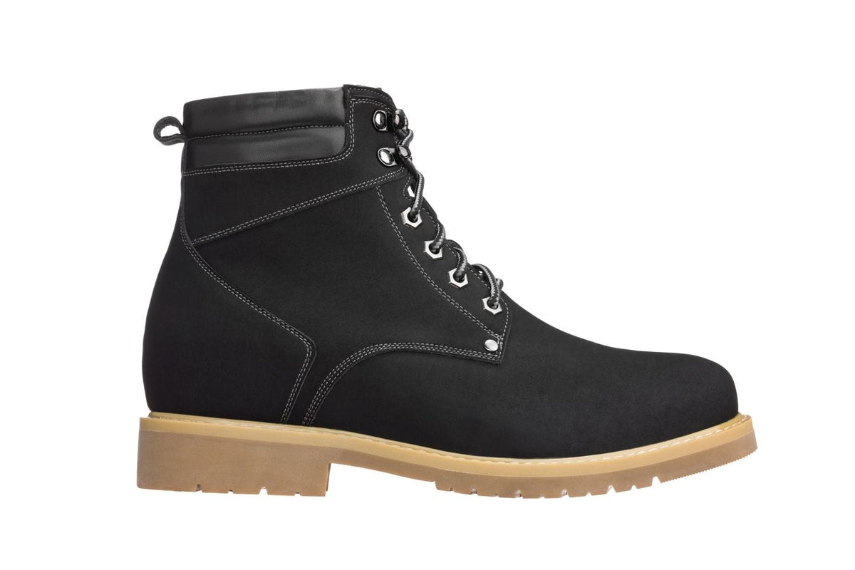 Men's Nubuck Black Work Style Boot K8820