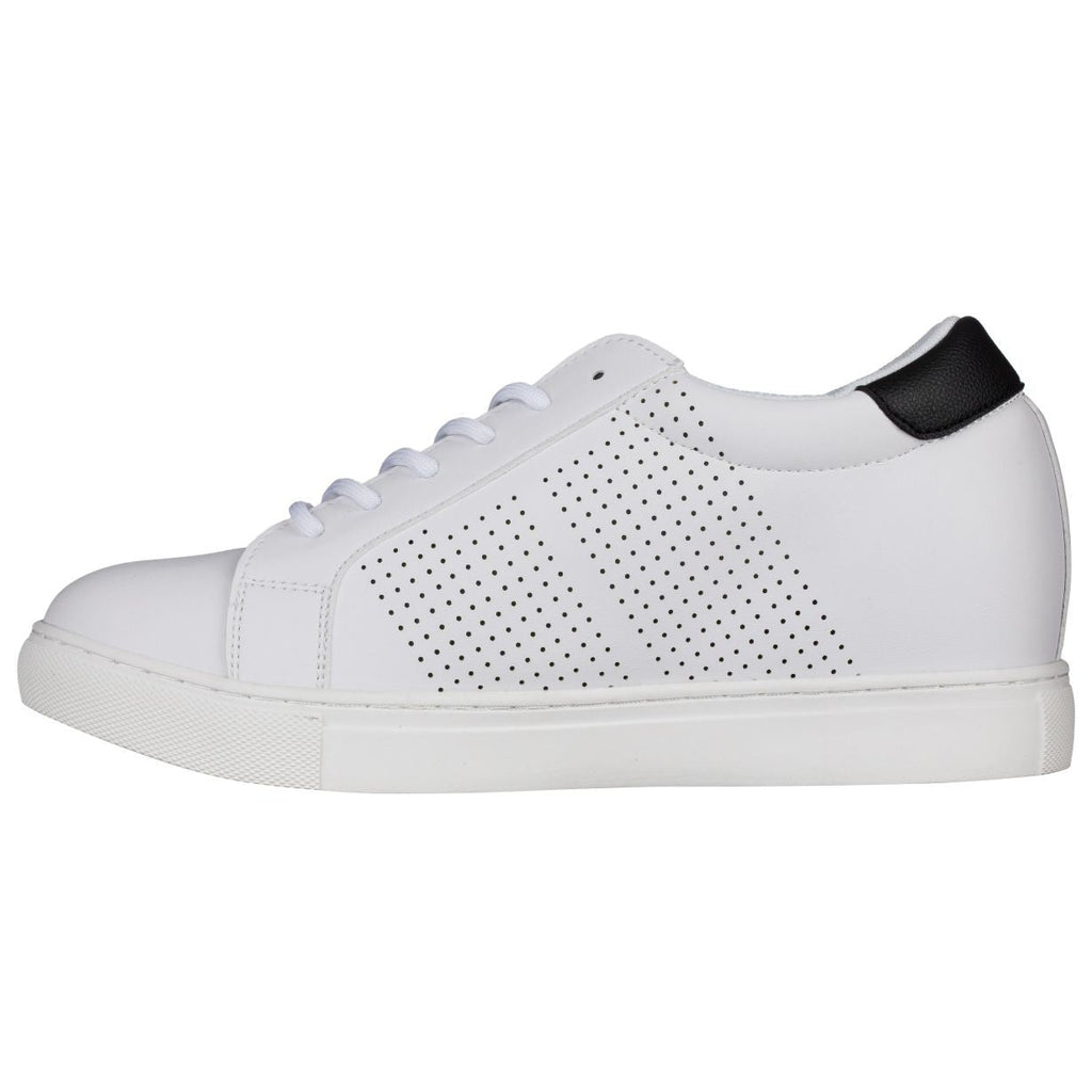 Men's White Elevator Sneakers H0833