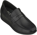 Men's Black Penny Loafer Elevator Shoes S1090