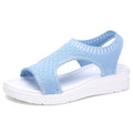 Women Breathable  Walking Shoes Heels Summer Platform Elastic Lightweight Soft Modern Beach Sandals